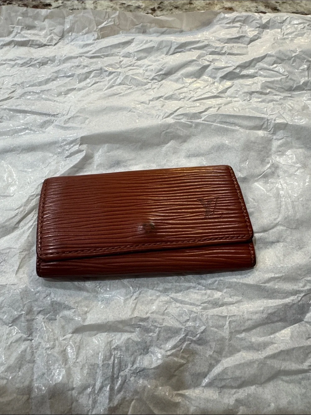 Louis Vuitton Brown Epi Leather Key & Card Holder